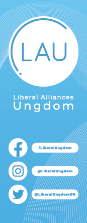 Roll-up - Liberal Alliances Ungdom (design 2023)